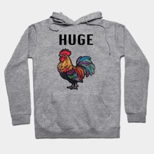 Huge Rooster (with Black Lettering) Hoodie